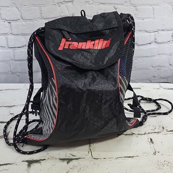Franklin Other - Franklin Deluxe Sport Sack String Backpack Black Red